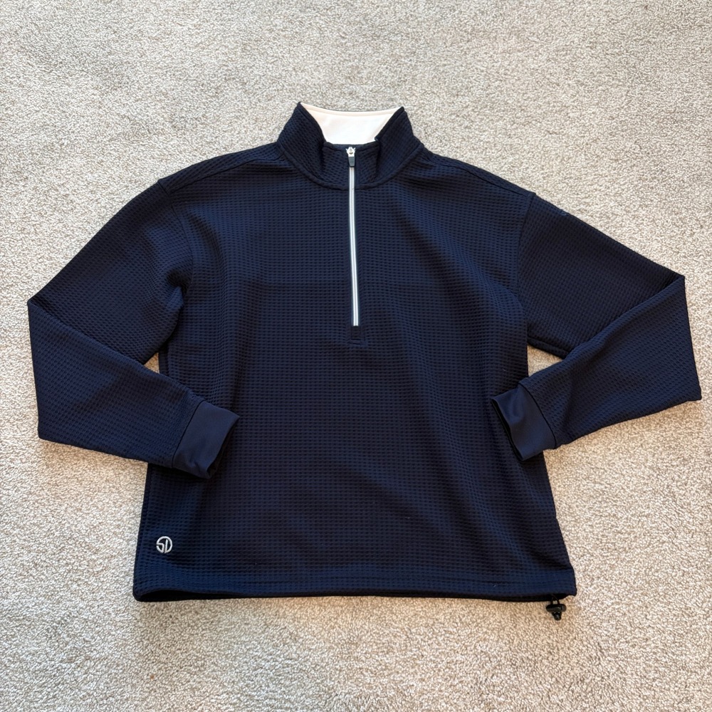 Men's Navy Quarter-Zip Jacket